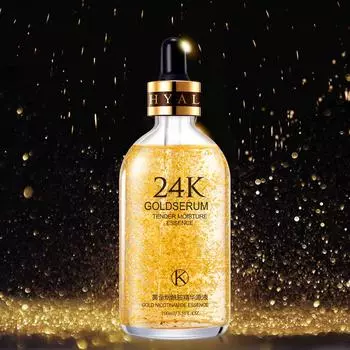 100 мл увлажняющая эссенция, осветляющая цвет кожи, против морщин, осветляющая тонкие линии, сыворотка для лица золотой