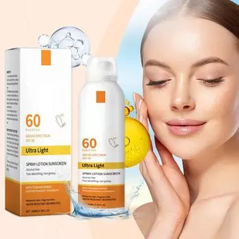 100 мл увлажняющий солнцезащитный спрей, освежающая увлажняющая защитная эмульсия, УФ-изоляционный увлажняющий восстанавливающий крем для ухода за кожей оранжевый
