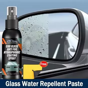 100 мл водоотталкивающий спрей для автомобильного стекла, покрытие от дождя для лобового стекла, зеркальная маска, гидрофобная полироль от дождя для автомобиля