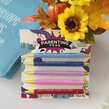 100 мл забавные ручки ручка для пожилых людей бумага для открыток 5 ручек интересная ручка для печати бумага для открыток черная шариковая ручка с щелчком One Size