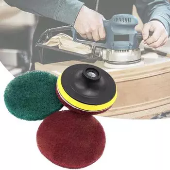 100 мм, 4 дюйма, утолщенная чистящая полировальная подушечка с открытой сеткой, износостойкая, тонкая обработка, прочный полирующий круг, промышленность