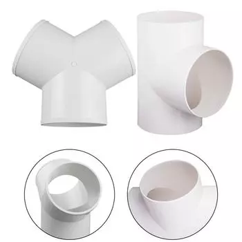 100 мм 4-дюймовый воздуховод T/Y-образный разветвитель для вытяжного вентилятора, вентиляционный воздуховод, труба, вентиляция, вытяжной воздуховод