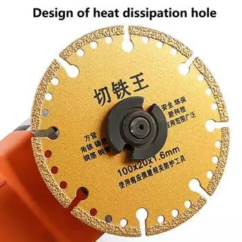 100 мм алмазное режущее лезвие, ультратонкое полотно для циркулярной пилы, режущий инструмент по дереву, аксессуары для угловой шлифовальной машины