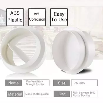 100 мм обратный клапан 110 мм 200 мм 80 мм для вентилятора в ванной комнате 100mm