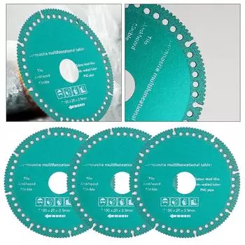 100 мм ультратонкая пила для резки керамической плитки и стекла, композитный диск для угловых пил, инструменты для резки Mult Y5N1 B-3pcs