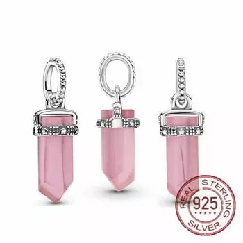 100% настоящее серебро 925 пробы бесконечность 3 цвета тугой меч кулон подарок розовые подвески подходят оригинальный бренд серебряные ювелирные изделия для женщин