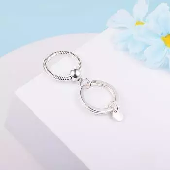 100% настоящее серебро 925 пробы, подвесные бусины для ключей для изготовления ювелирных изделий, подходит для европейского браслета Berloque, новинка 2022 года