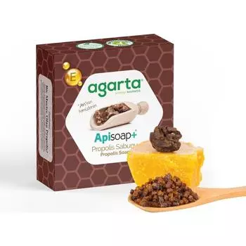 100% натуральное мыло ручной работы для лица и тела с прополисом 125 гр.