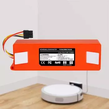 100% новый 5200 мАч 14,4 В 6,5 Ач, литий-ионный аккумулятор, аксессуары для пылесоса для Xiaomi Mi Robot Robotics Cleaner Roborock S50 S51 T4 5200mAh