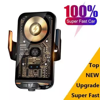 100% новый автомобильный держатель для телефона, беспроводное зарядное устройство, магнитный USB, супербыстрая зарядка для iPhone 15 14 13 12 Pro Max Samsung Xiaomi