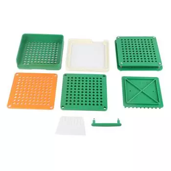 100 отверстий для наполнения пустых капсул с пластинами для распределения порошка, инструмент для наполнения капсул (0#)