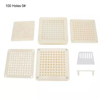 100 отверстий ручная пластина для наполнения капсул порошком машина для наполнения капсул доска инструмент для размера 0#