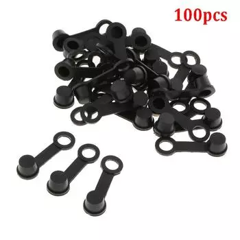 100 Pack Brake Bleeder Screw Caps Grease Fitting Cap Oil Drain Pump Rubber Dust Cover 8mm For Motorcycle Car