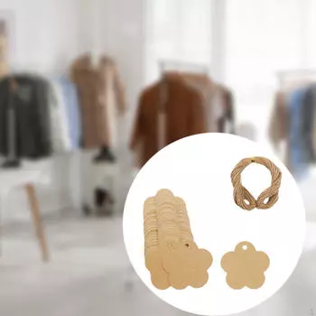 100 Pack Gift Tags Blank Labels for DIY Projects And Price Tagging Kraft Paper