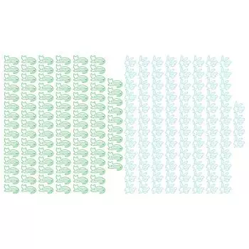 100 Pcs Cute Paper Clips Animal Shaped Fun Bookmark Document Organizing Clips Funny Bookmark Planner Cat