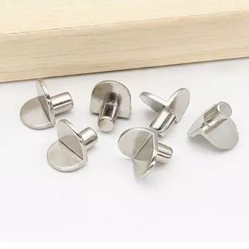 100 PCS Fixed L-Shaped Shelf Support Studs Pegs Furniture Bracket Holder Plugs Pins Cabinet Seperator Wardrobe Silver зелёный