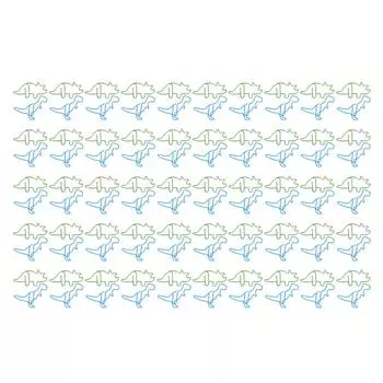 100 Pcs Shaped Paper Clips Hippo Dinosaur Shape Metal Cute Style Light Portable Office Clips for Doc