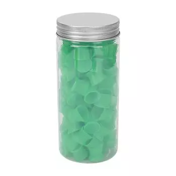 100 Pcs Tattoo Ink Cups Silicone Soft Disposable Tattoo Pigment Cups Makeup Container Tattoo зелёный