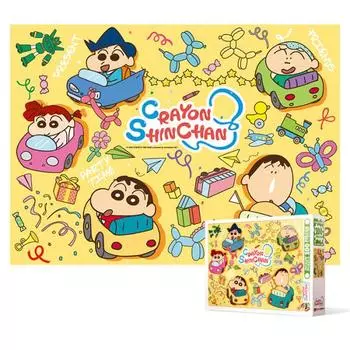 100-piece jigsaw puzzle - Crayon Shin-chan Kart Racing (large piece), popular Korean puzzle