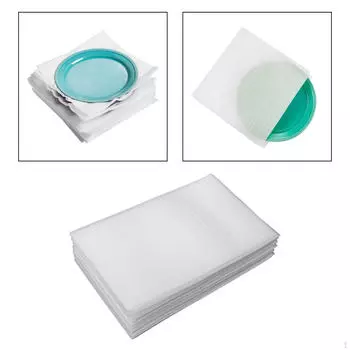 100 Pieces Foam Pouches Packaging Supplies Shipping Moving Packing Sleeves for Glassware