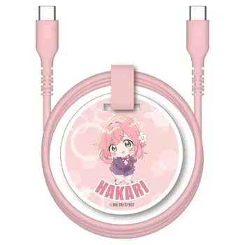 100 подруг, которые тебя очень любят, кабель для зарядки USB-C, тип C, 60 Вт, совместимый с передачей данных, мягкий, 1,0 м, BN-H301CC10-HK (Цветник Хакари