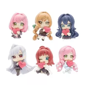 100 Подружек, Которые Тебя Очень Любят Коллекция Mugyumini Фигурка 6 Типов Bushiroad Creative Gacha Gacha Capsule Игрушка Много, [Набор (Полный Полный)]