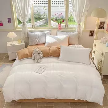 100% приятные для кожи простыни, наволочки, пододеяльники, комплекты из четырех и трех предметов. 0.9m bed