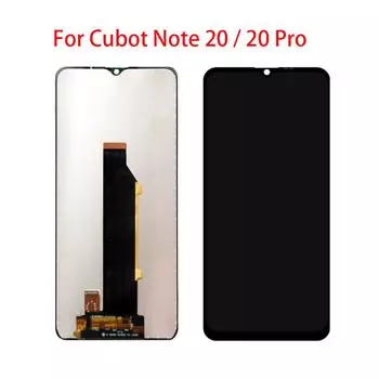 100% протестированный 6,5-дюймовый ЖК-дисплей для Cubot Note 20 Pro, ЖК-дисплей, дигитайзер сенсорного экрана в сборе, замена переднего экрана Note 20 чёрный