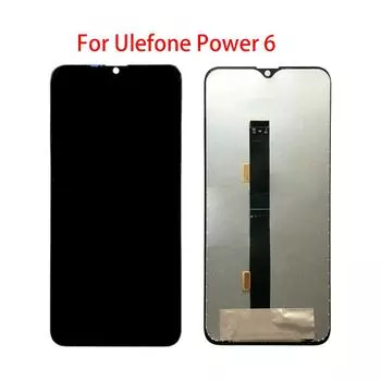100% протестированный ЖК-дисплей для Ulefone Power 6, ЖК-дисплей, преобразователь сенсорного экрана в сборе, запасная часть чёрный