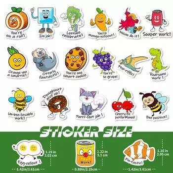 100 Пун Гомофонических Наклеек Терьера Детские Веселые Игры Наклейки Детский Сад Английский Персонаж Мультяшное Украшение