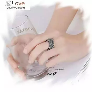 100% S925 стерлингового серебра кольца новая мода тайский серебряный плетеный личность винтажный чистый Argentum ювелирные изделия для рук для мужчин и женщин 10.5