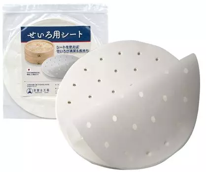 100 sheets for bamboo steamer for [Yoshifuji Crafts] (white, 24cm)