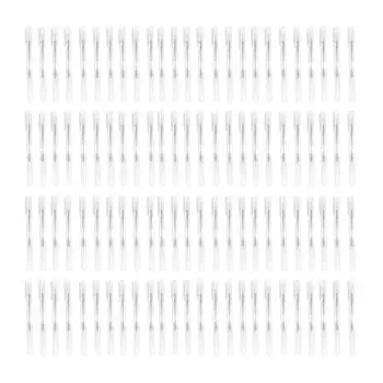 100 шт. 0,5 мм гелевые ручки быстросохнущие плавно пишущие черные чернила ручки с прозрачным матовым покрытием для