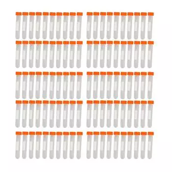 100 шт. 10 мл центрифужные пробирки с крышкой точные прозрачные весы безопасные спиральные центрифужные пробирки для Sci