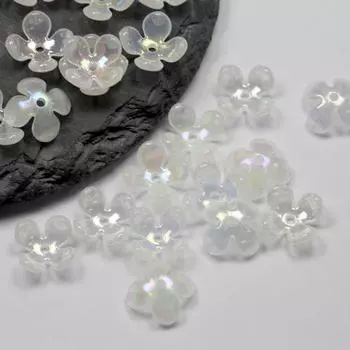 100 шт., 10 мм, материал ручной работы, модные AB, цветное покрытие, акриловые бусины для DIY, браслет, серьги, ожерелье, аксессуары, изготовление ювелирных изделий, материал ручной работы about 100pcs 10mm белый