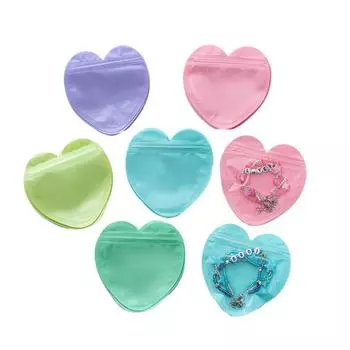 100 шт. 10x10 см самозапечатывающиеся пакеты с застежкой-молнией для DIY конфет и печенья для хранения подарков, упаковки для ювелирных изделий, мешочки, поставки для малого бизнеса 100 PCS розовый