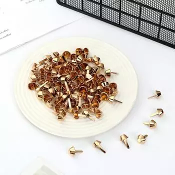 100 шт. 12 мм металлические заклепки-гвоздики для пирсинга сумочек своими руками для кошельков, кожаных изделий в стиле панк, ювелирных изделий своими руками, заклепки, аксессуары для сумок чёрный