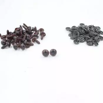 100 шт. 12 мм пластиковые безопасные глаза для DIY кукольных ремесел мягкая игрушка-животное
