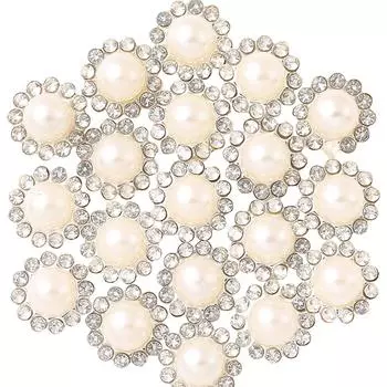 100 шт. 12 мм смоляные цветы круглые жемчужины плоские стразы для ногтей пуговицы аппликации свадьба DIY скрапбукинг ремесло аксессуары One Size бежевый