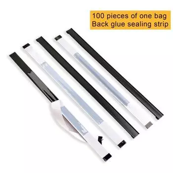 100 шт. 14 см сумка для хранения кофе, чая, еды, свежести, уплотнительный зажим, зажимы для хранения чёрный