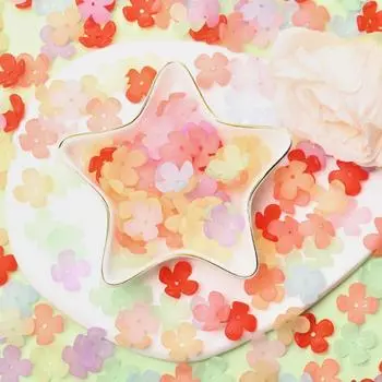 100 шт. 15 мм DIY ювелирные аксессуары бусины материалы ручной работы теплый цвет браслет ожерелье модный цветочек сосуд матовый акрил аксессуары 100pcs разноцветный