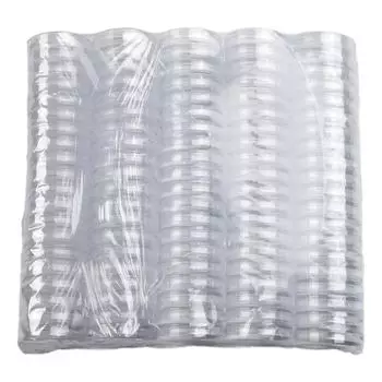 100 шт. 16 мм памятные монеты прозрачный пластиковый маленький круглый держатель для монет коробка для сбора монет контейнер