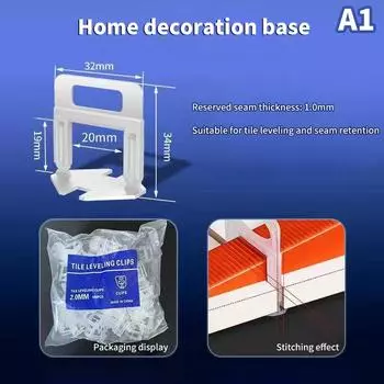 100 шт. 1-3 мм распорки для выравнивания плитки системный комплект зажимов строительные инструменты для укладки напольной плитки выравниватель для украшения дома 1.0MM