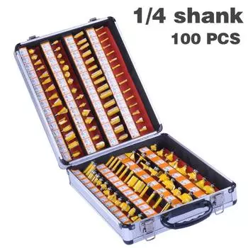 100 шт. 1/4 дюйма 6,35 мм хвостовик профессиональная гравировка деревообрабатывающий фрезерный станок из карбида вольфрама ARDEN фреза