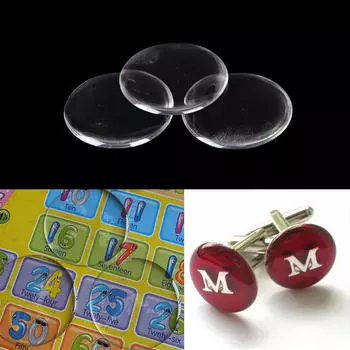 100 шт. 1 круглые 3D прозрачные эпоксидные клейкие круги куполообразные наклейки для бутылок A