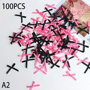 100 шт. 20-30 мм маленький размер атласная лента бант цветок DIY ремесло украшения ремесла аксессуары украшения принадлежности A2