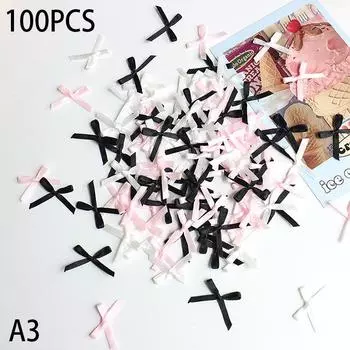 100 шт. 20-30 мм маленький размер атласная лента бант цветок DIY ремесло украшения ремесла аксессуары украшения принадлежности A3
