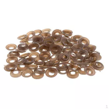 100 шт., 20 мм, пластиковые безопасные глаза, шайба для носа, задняя часть для куклы-медведя