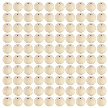 100 шт. 25 мм деревянные бусины круглые декоративные деревянные бусины для изготовления ювелирных изделий своими руками