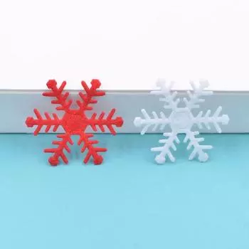 100 шт. 25 мм нетканый фетр Снежинка Скрапбукинг DIY Вышивание нашивок украшения дома аксессуары украшения поставки белый